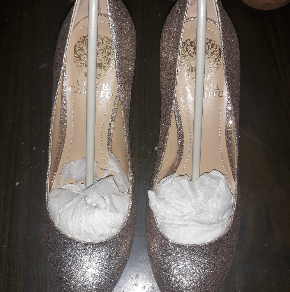 Champagne high heels